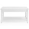 Alaterre Furniture Coventry 36" Coffee Table and Two End Tables with Tray Shelf, Height: 18 ANCT02214WH - alternate 4